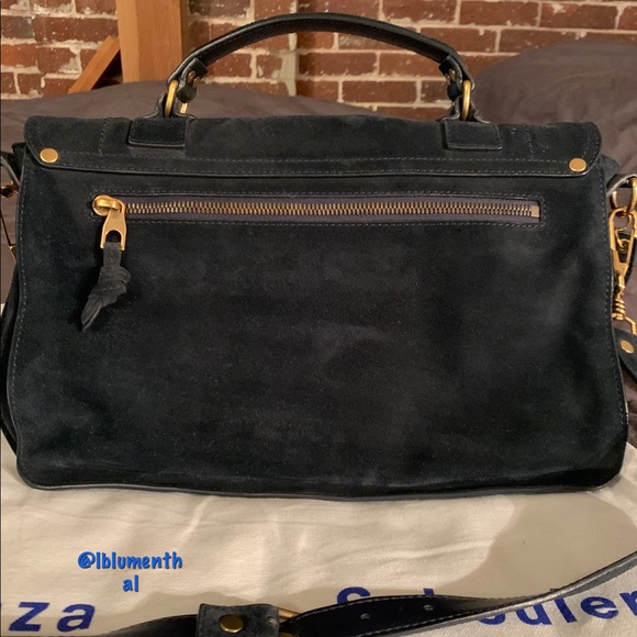 Proenza Schouler PS1 Medium Navy Suede - Picture 8 of 8